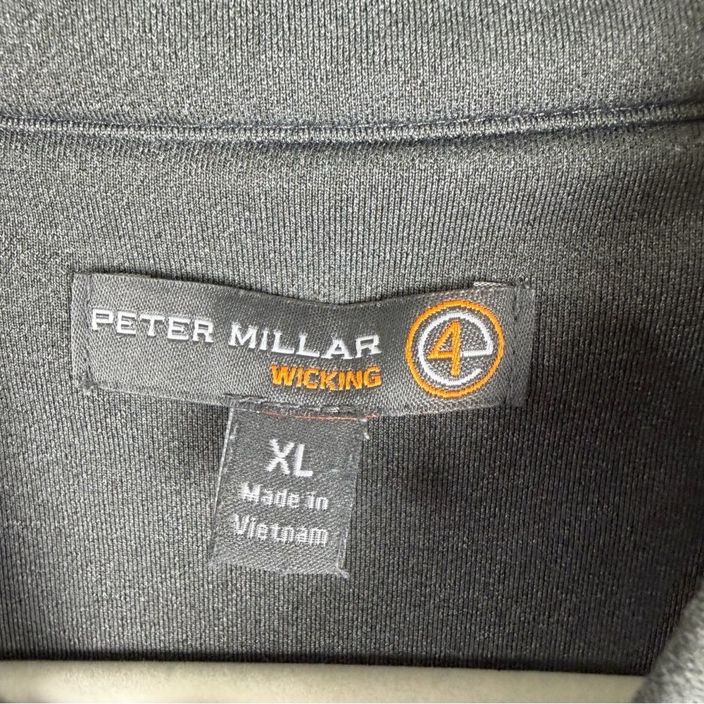 Peter Millar Wicking Performance Gray Quarter-Zip… - image 4